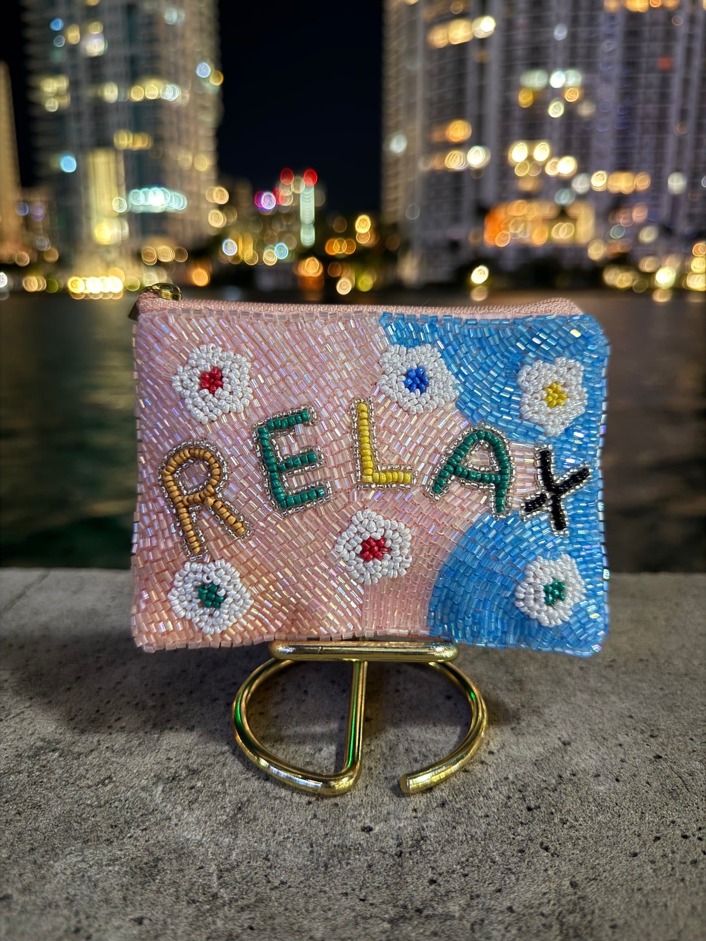 Relax Beaded Pouch