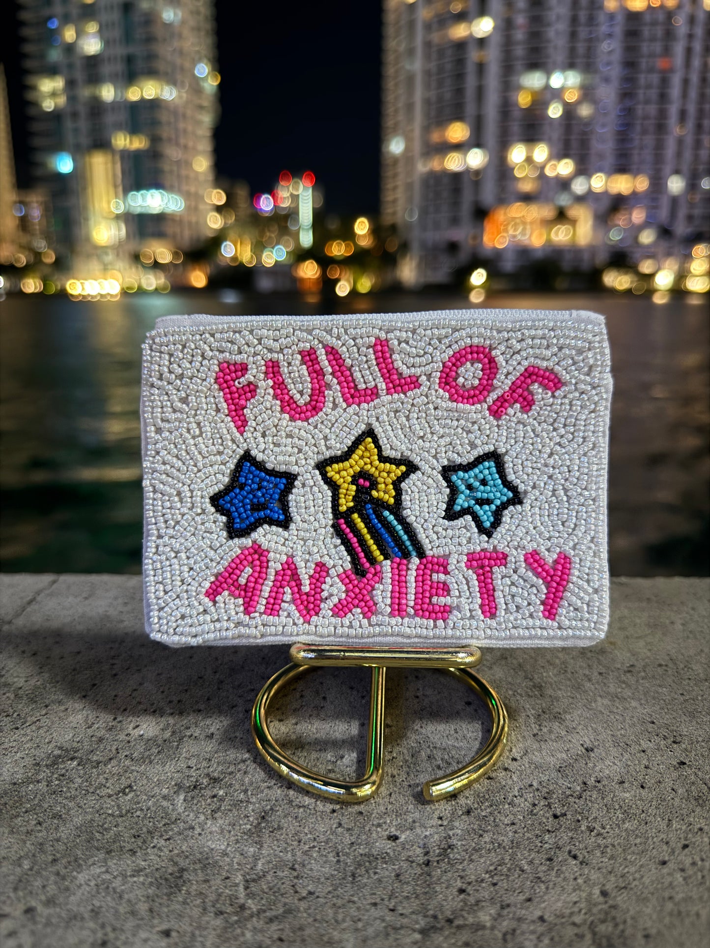 Anxiety Beaded Wallet