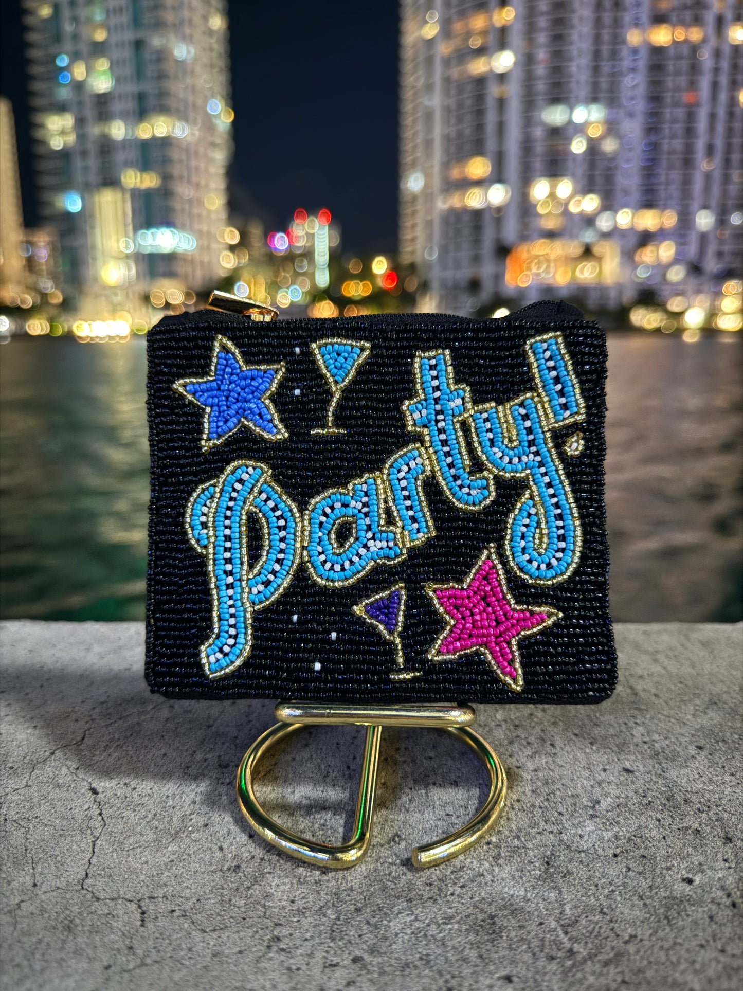Party Time Beaded Wallet
