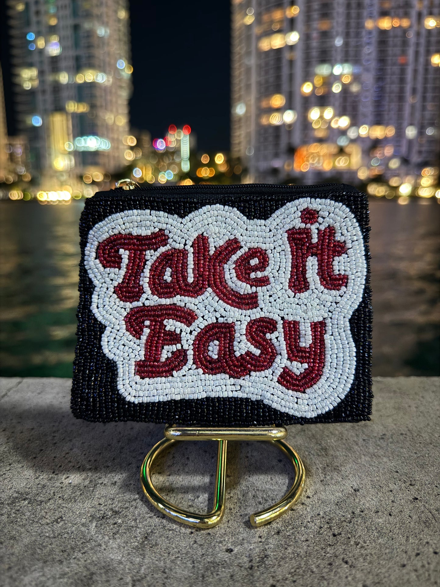 Take It Easy Beaded Pouch