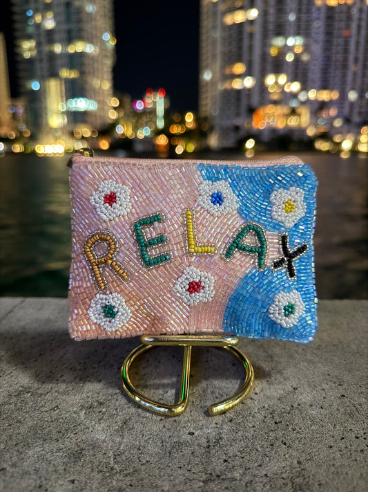 Relax Beaded Pouch