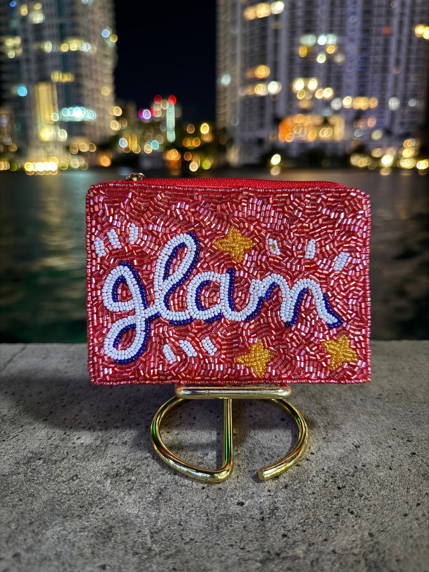 Glam Beaded Pouch
