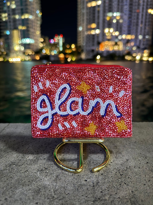 Glam Beaded Pouch