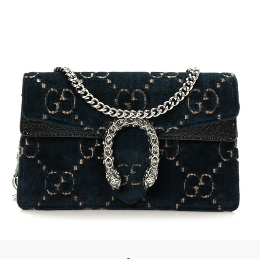 Gucci Dionysus Bag GG Velvet Super Mini